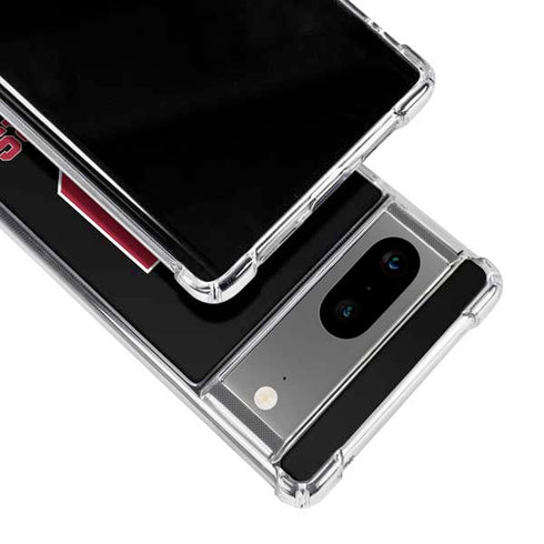 University of Oklahoma Sooners Black Google Pixel 7a Clear Case